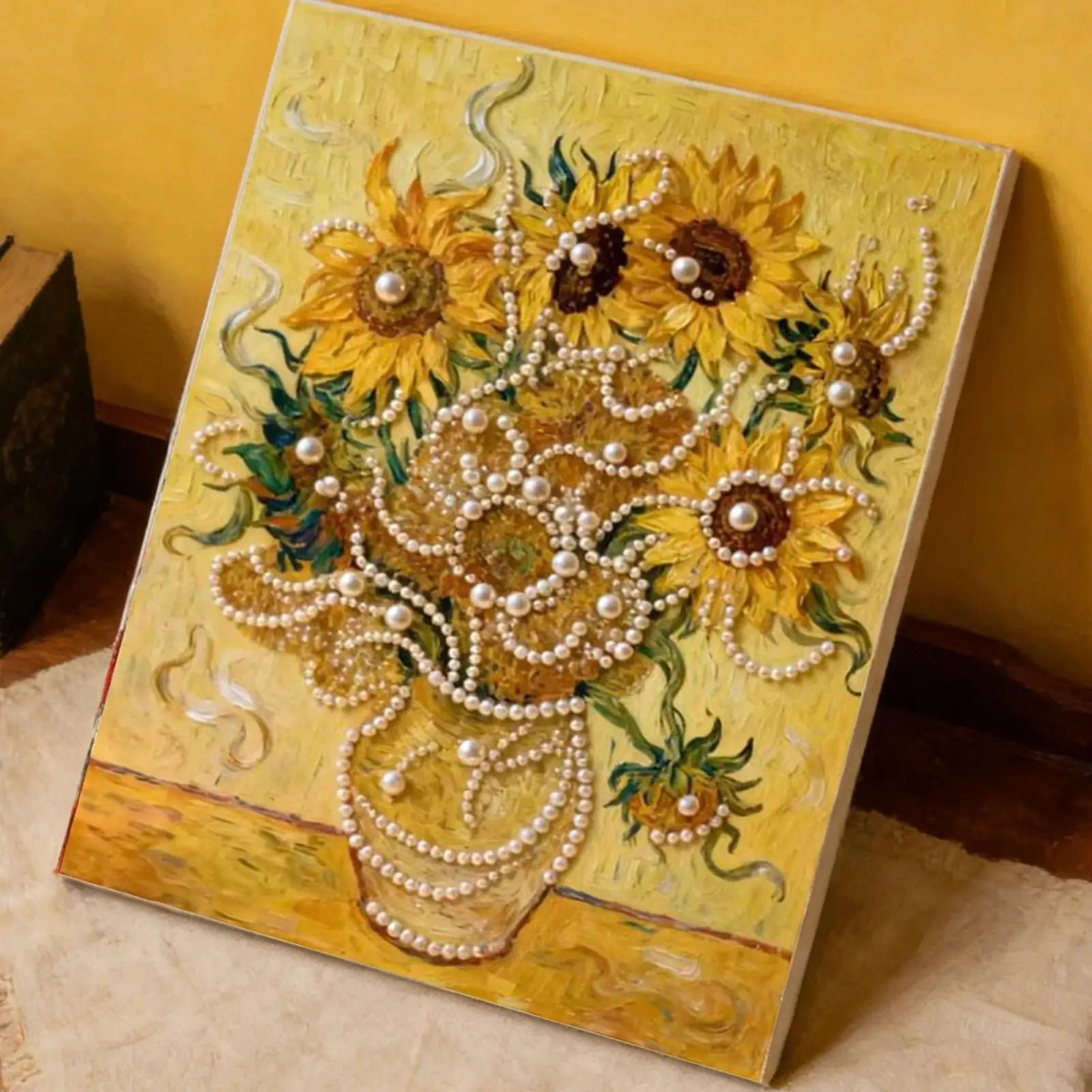 Canvas Paint 30x40cm Flower Relief DIY Painting Kits Adults Students