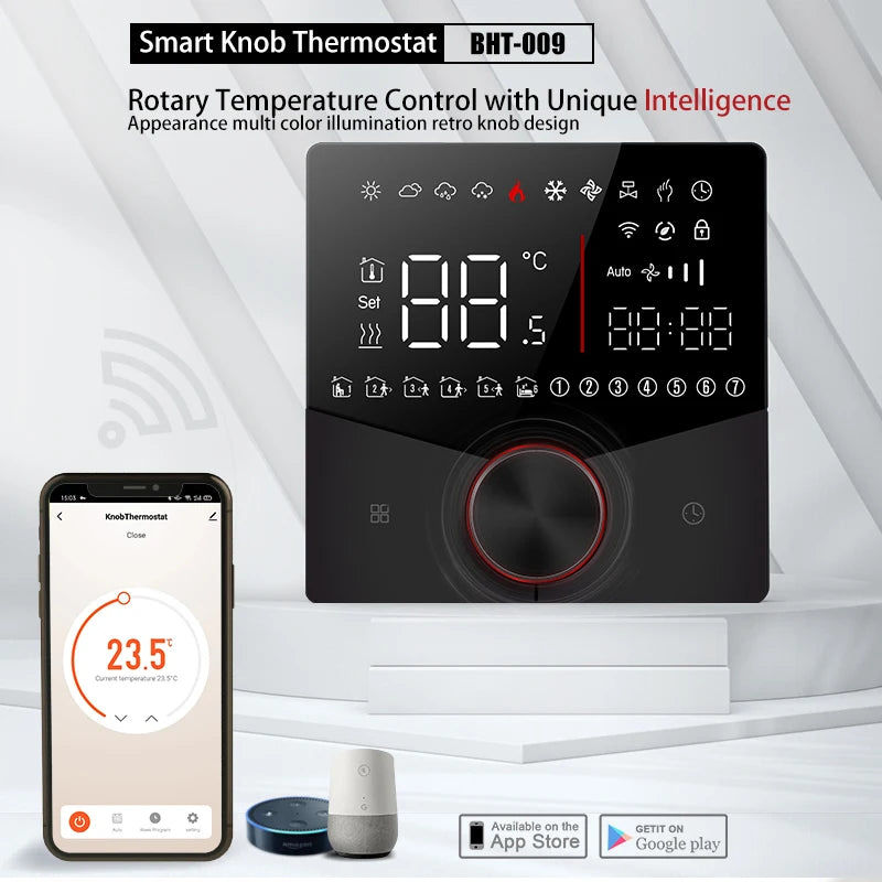 Zigbee/Wifi Air Conditioning Thermostat Fan Coil Unit Cooling/Heating 2/4 Pipe Temperature Controller Tuya Smart Life Control Zpaxo