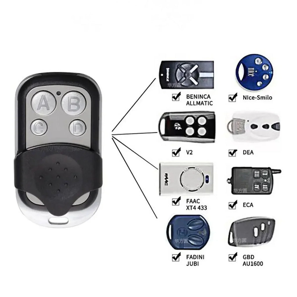 Metal Push Button Remote Control Transmitter ABCD Lock Unlock 4Button Zpaxo