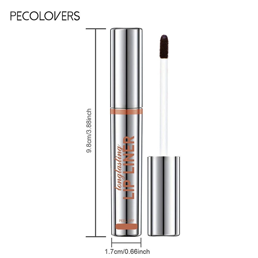 Peel-Off Lip Liner Tattoo, Waterproof Long-Lasting Matte Lip Stain, Hydrating Makeup, Lip Liner & Gloss Zpaxo