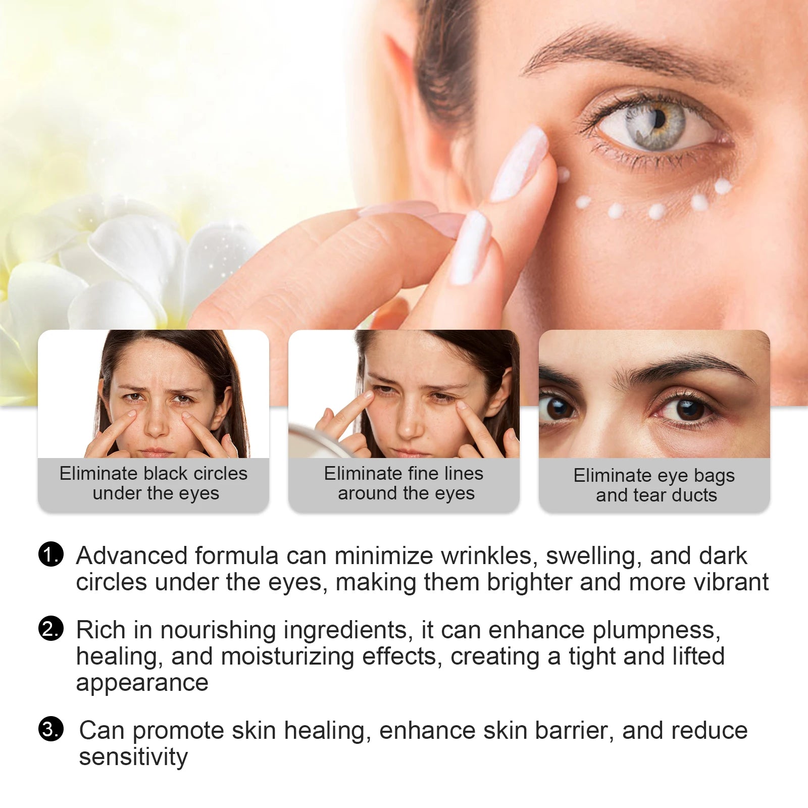 Peptide Eye Cream – Dark Circles, Bags & Firming | Jaysuing Peptide Eye Cream Zpaxo