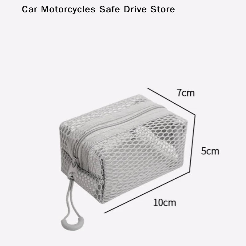 MPortable Honeycomb Mesh Cosmetic Storage Bag Zipper Breathable