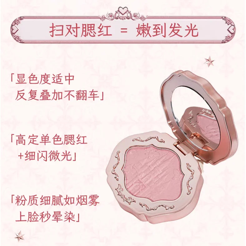 COLORROSE VIRBANT BLUSH Satin Finish Monochrome Pearlescent Makeup Zpaxo