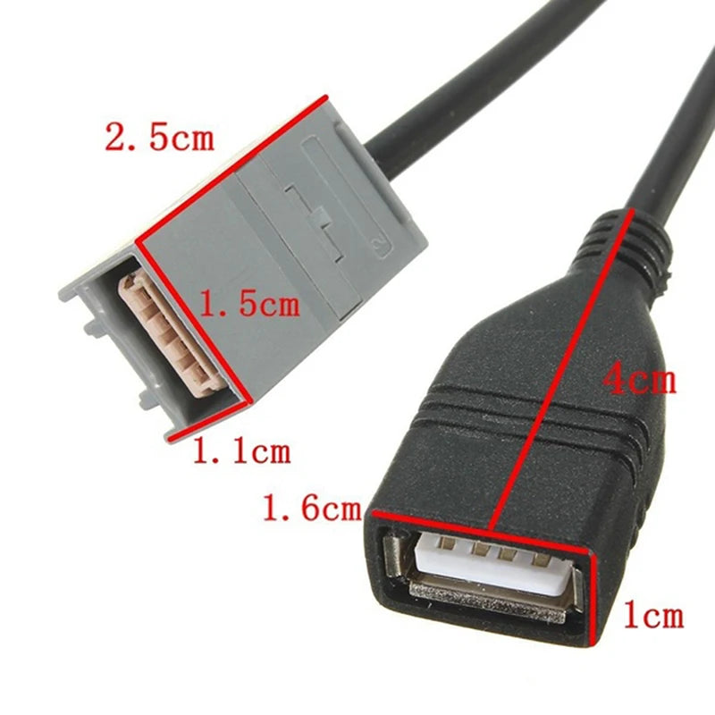 USB AUX Adapter for Honda Civic Jazz CR-V Accord 2008–2013