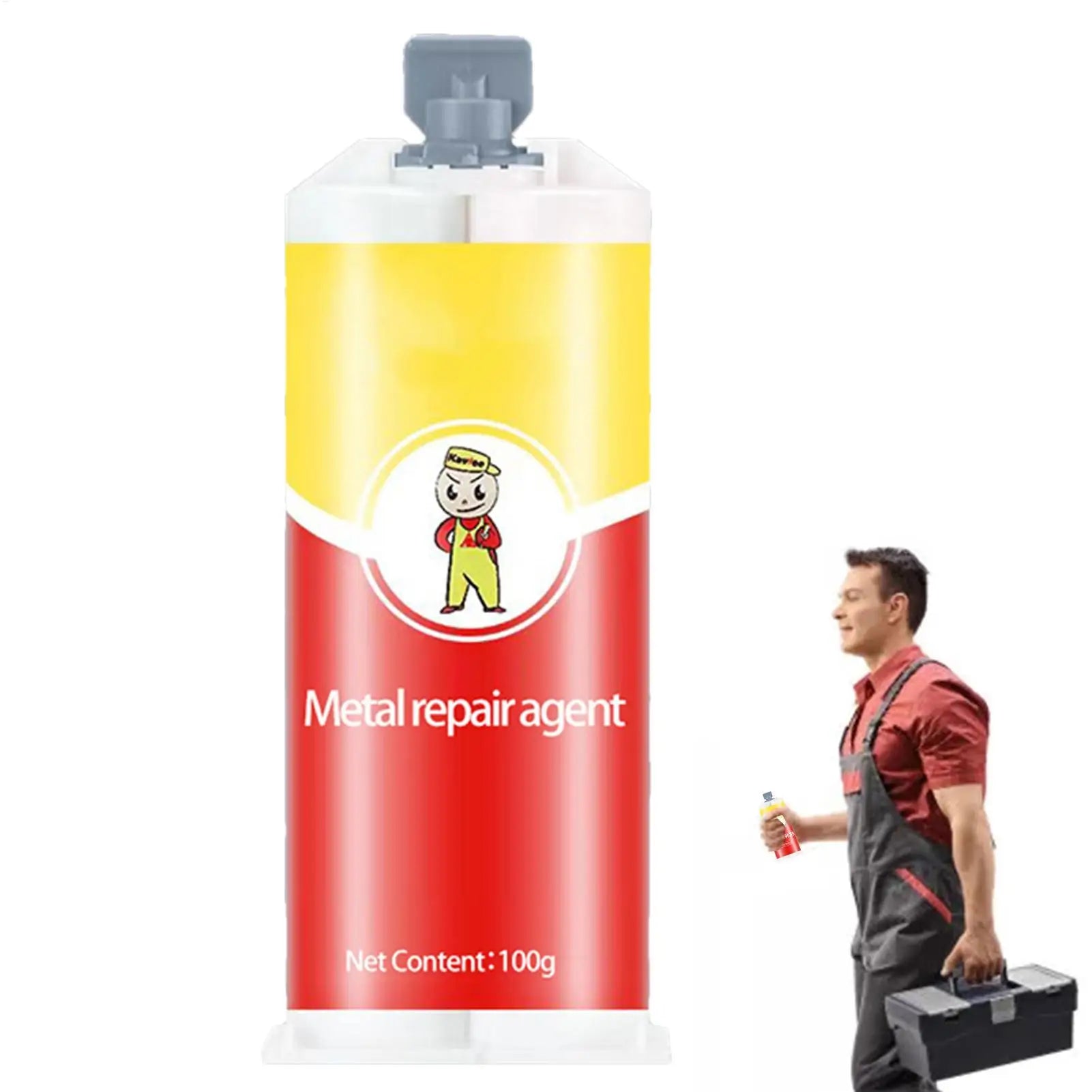 1pc Metal Repair Adhesive Glue Welding Glue for Metal Heavy Duty High Temperature Resistant Sealants for Stainless Steel Jewelry Zpaxo Default Title