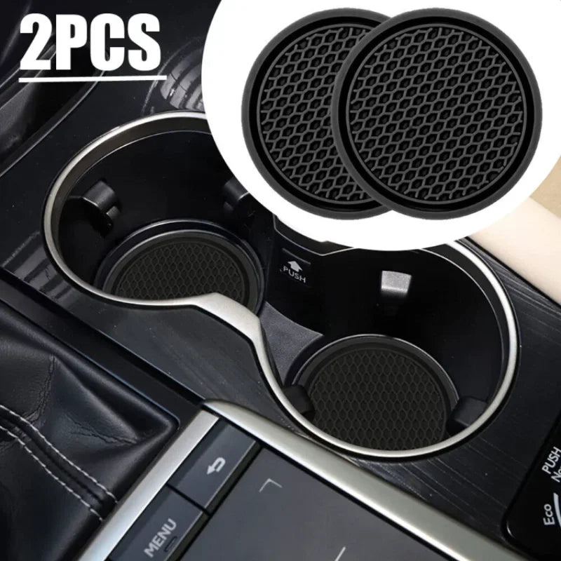 Car Cup Holder Anti-Slip Insert Coasters | Universal Fit 1/2 Pack