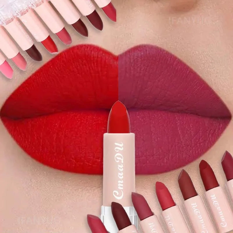 15 Lipstick Waterproof Long Lasting Matte Velvet Sexy Red Beauty Lip