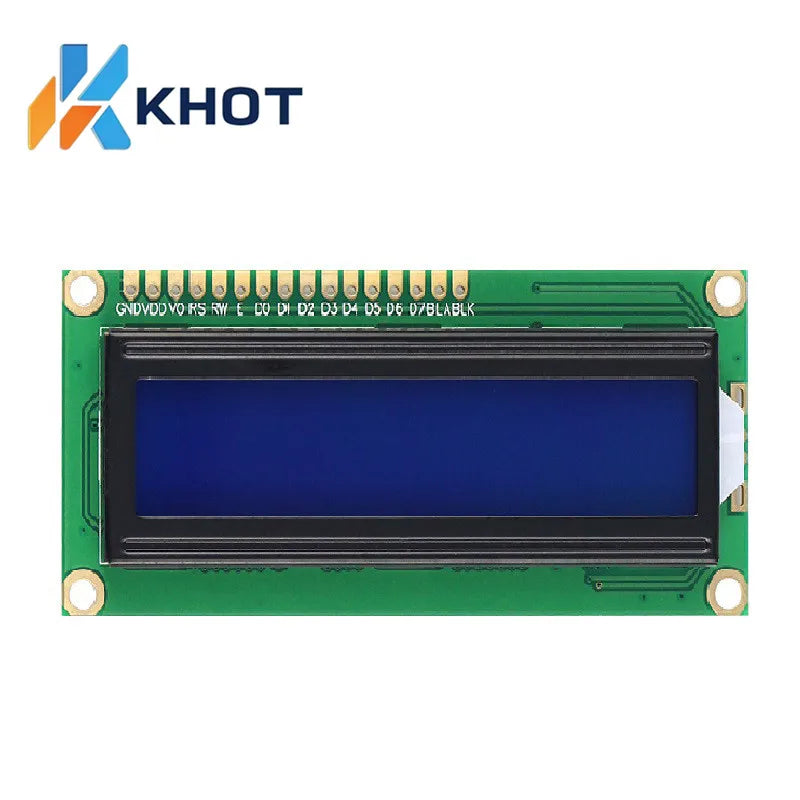 1602A IIC I2C LCD Screen 5V Backlight Display Module Blue Yellow Green Zpaxo