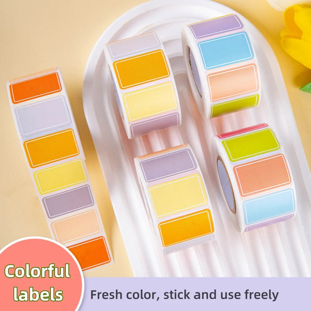 500Pcs Waterproof Blank Label Stickers – Self-Adhesive Name Tags Blank Label Stickers Zpaxo
