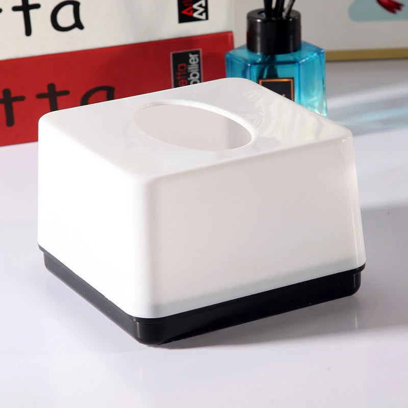Modern Plastic Square Tissue Box Cover Holder-decorative Holder Zpaxo A3