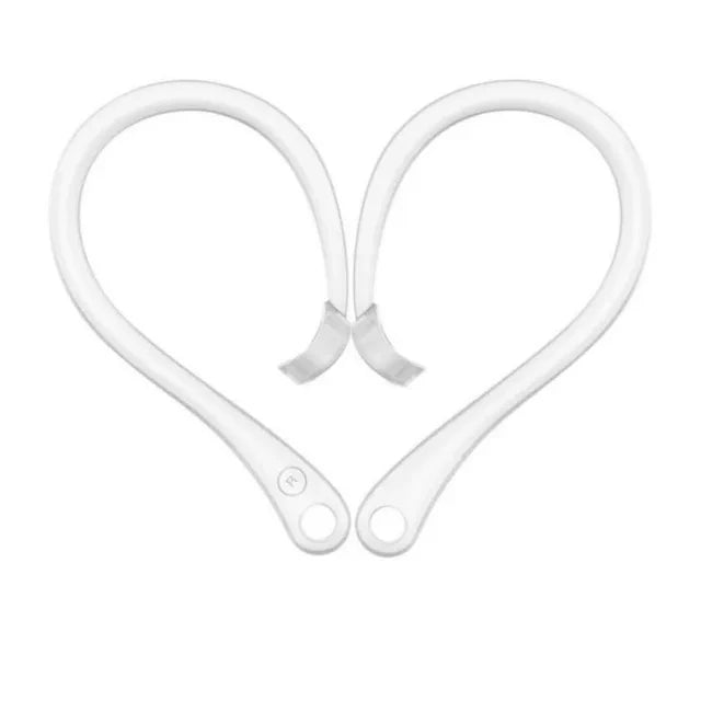 1 Pair Silicone Anti-lost Ear Hook For Apple AirPods 1 2 3 4 Pro Sport Anti-drop Ear Hook Wireless Bluetooth Earphones Accessory Zpaxo Transparent