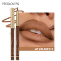 Brown Lip Contour Liner Satin Stained Finish Easy Overline Kiss