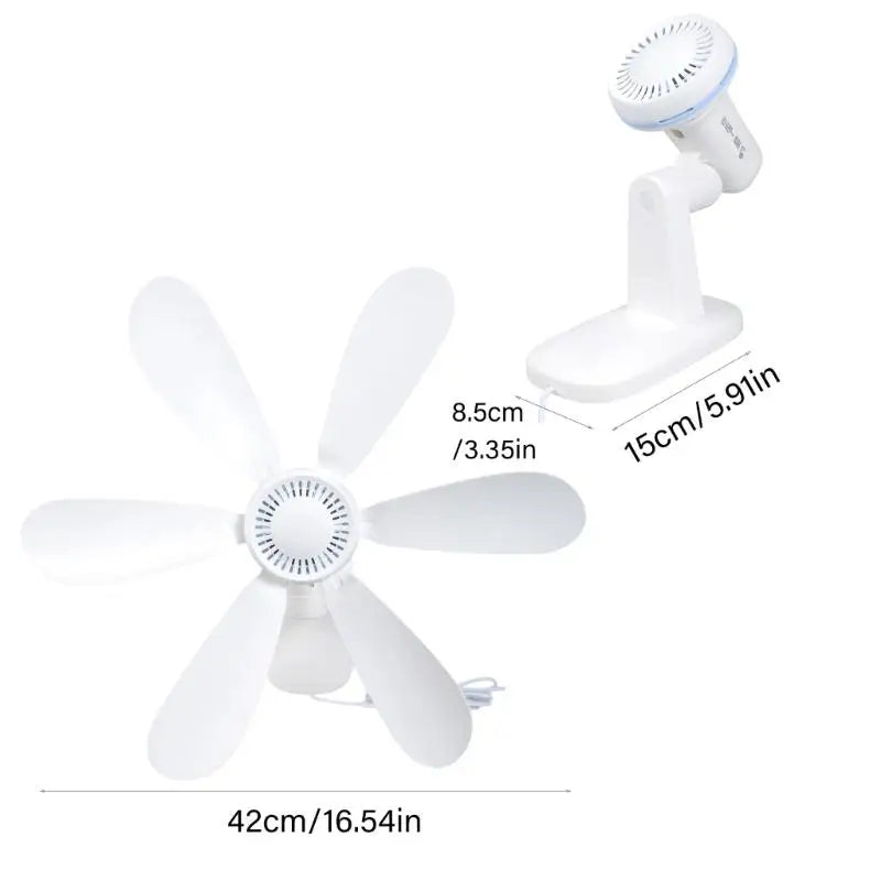 652F 5V USB Wall Mounted Fan With 39.37inch USB Cord Space Saving Design Quiet Operation For Bedroom Kitchen Bathroom Zpaxo