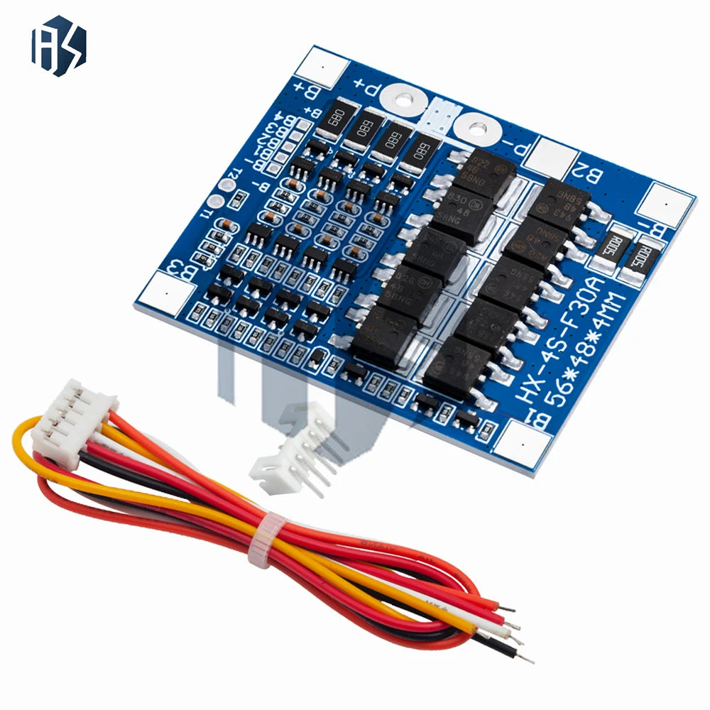 4S 3 2V 7V 30A LiFePO4 Lithium Battery BMS Charge Protection Board 12 Zpaxo