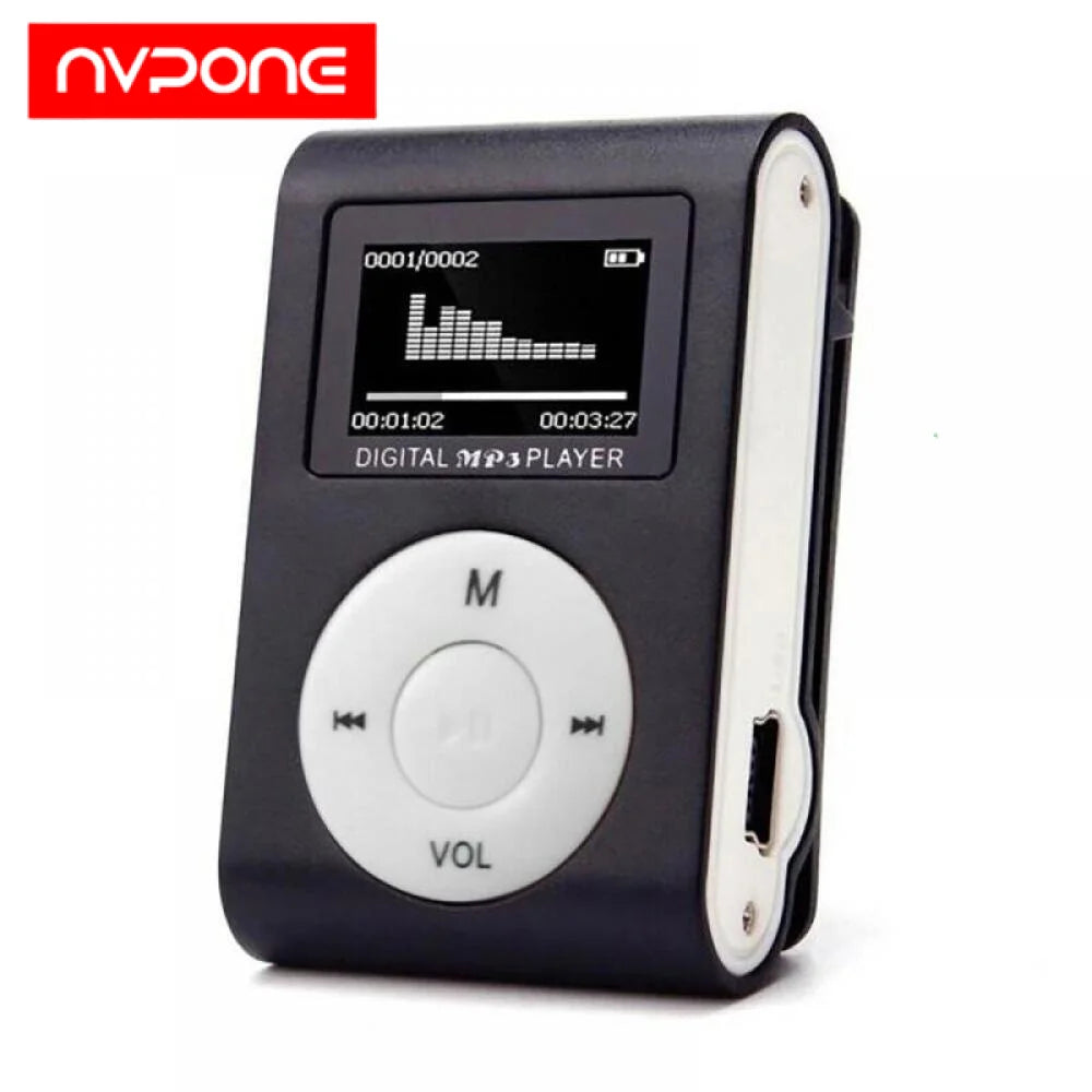 Portable Mini MP3 Player Music Stereo Speaker Clip LCD Display