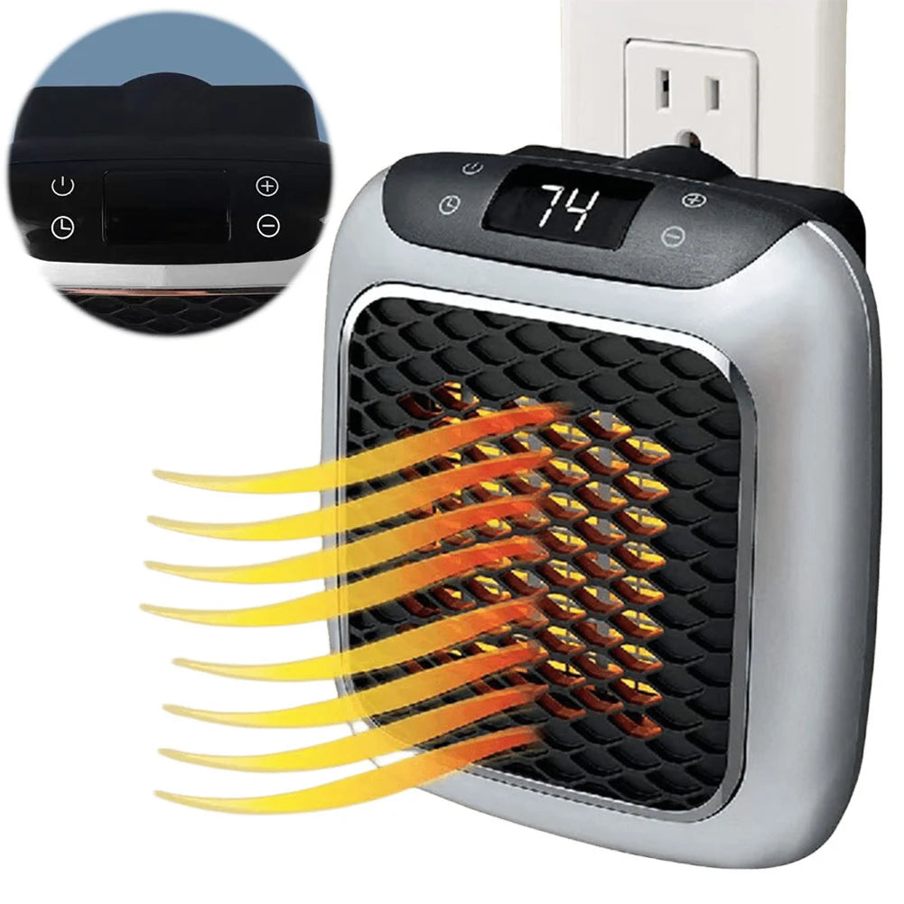 800W Mini Heater PTC Ceramic Fast Heating Bathroom Remote Control