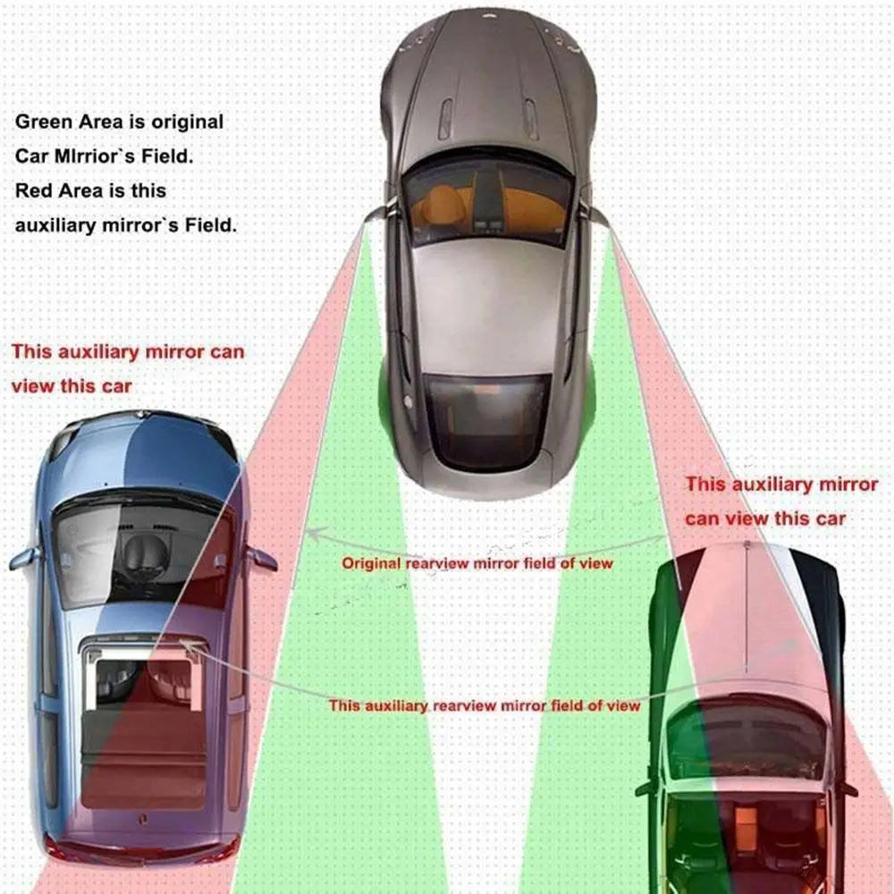 Car Accessories Spherical Mirror Reversing Auxiliary Wide Angle Zpaxo