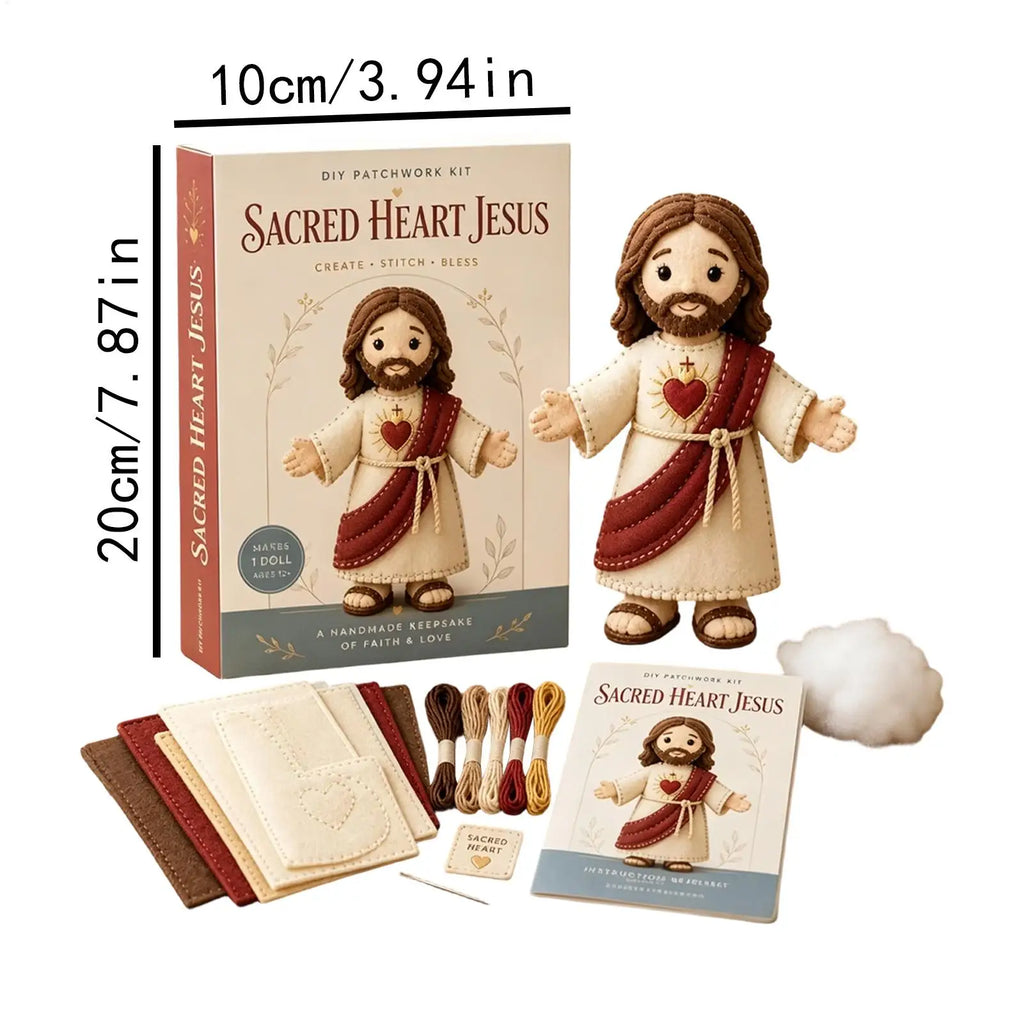 Felting Kit Religious Christian Ornament 2-Piece Faith-Filled Sewing Craft Kit For Women Men Family Home Living Room Bedroom Zpaxo