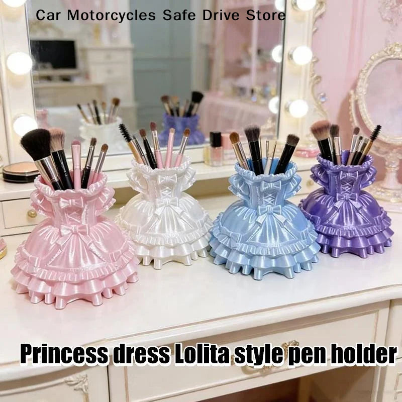 CMPrincess Dress Lolita Cute Desktop Storage Box Pen Holder Cosmetic