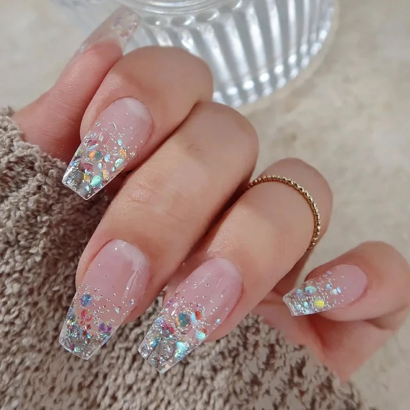 1/3Jar Super Sparkle Colorful Nail Glitter Flakes 3D Chasing Light Irregular Sequins Powder Decor Shiny Manicure DIY Materials Zpaxo