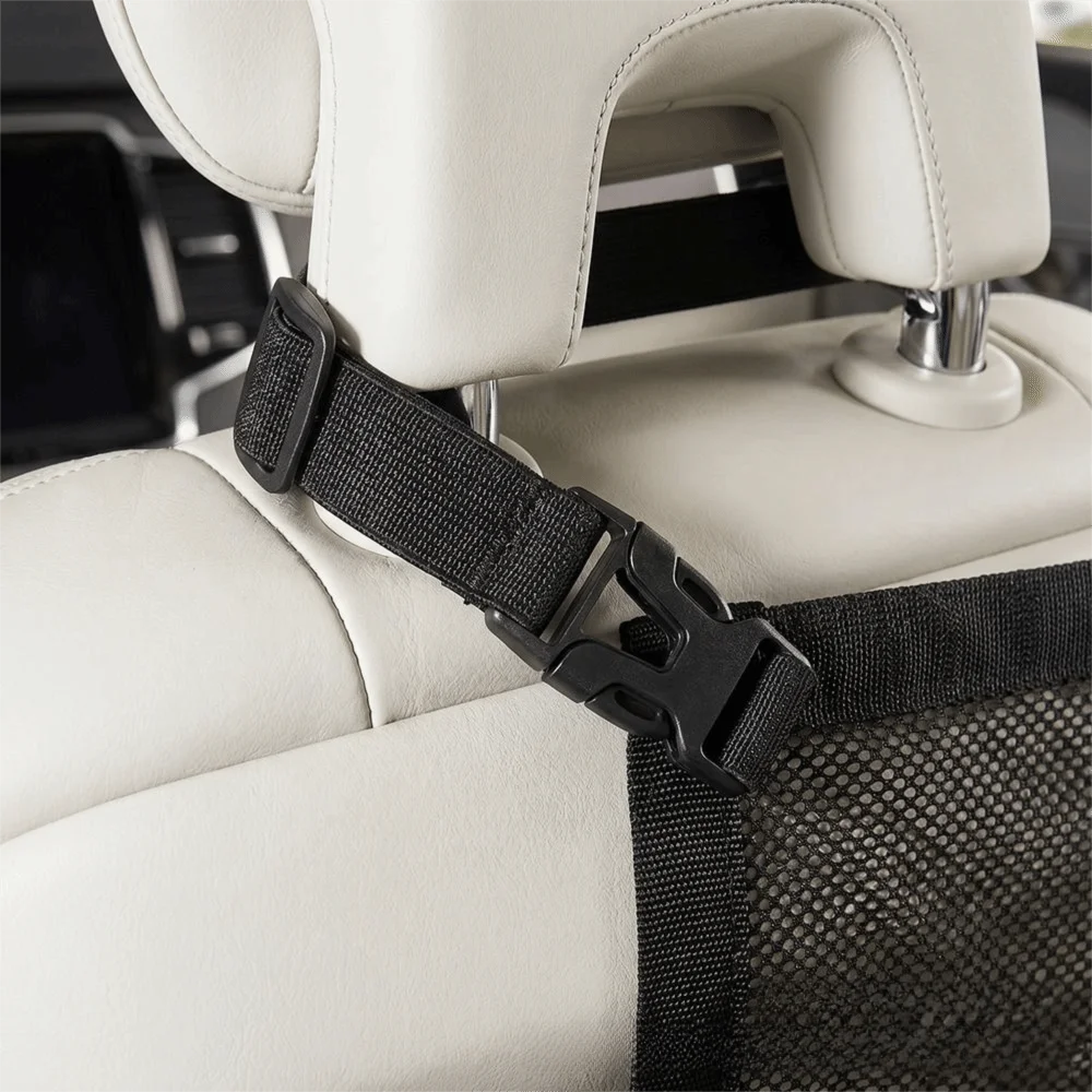 Mesh Material Car Pet Barrier Sturdy Durable Elastic Edge Pet Isolation Net Easy Installation Breathable Car Seat Protective Net Zpaxo