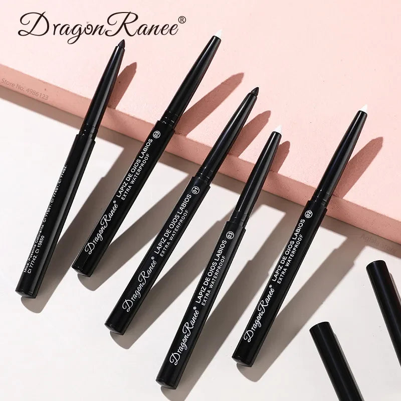 Eyeliner Gel Pencil Waterproof Sweatproof Long-lasting Non-smudging Matte Pearlescent White Black Eyeliner Pen Eye Makeup Tool Zpaxo