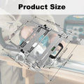 Electricity Woodworking Cutting Machine Edge Guide Adjustable Board Circular Saw Holder Cutting Rail Milling Quick Positioning Zpaxo 39cm-34cm