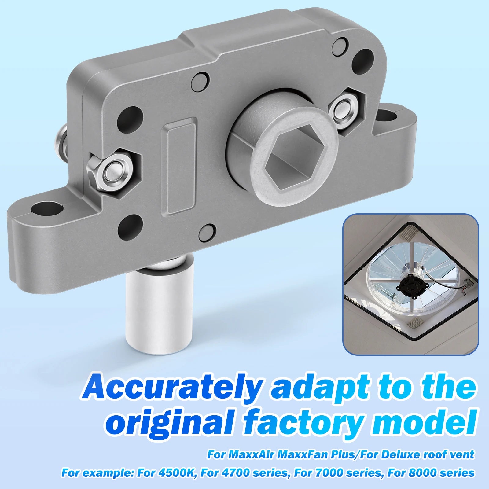 RV Roof Vent Operator Mechanism Replacement Part Sturdy Aluminum