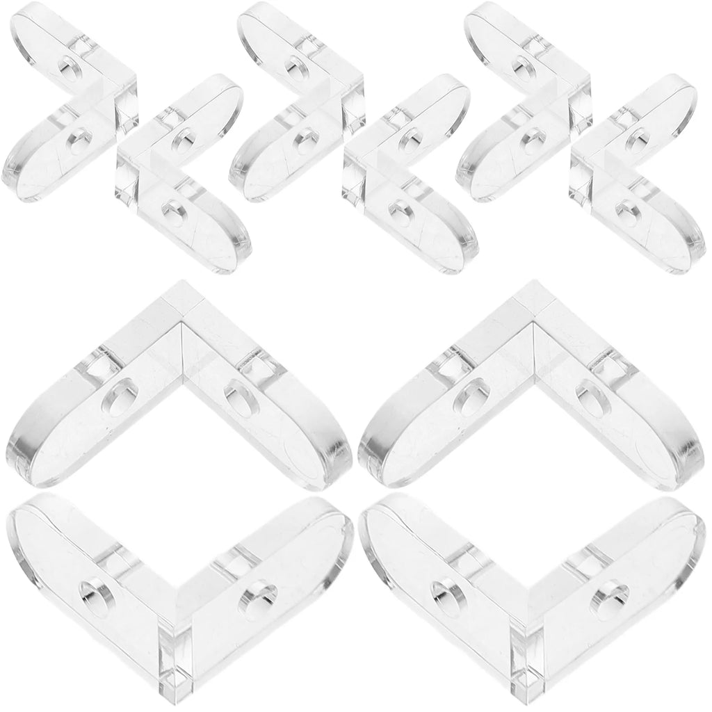 Fixed Buckle Corner Code Transparent Bracket Acrylic Braces Clear
