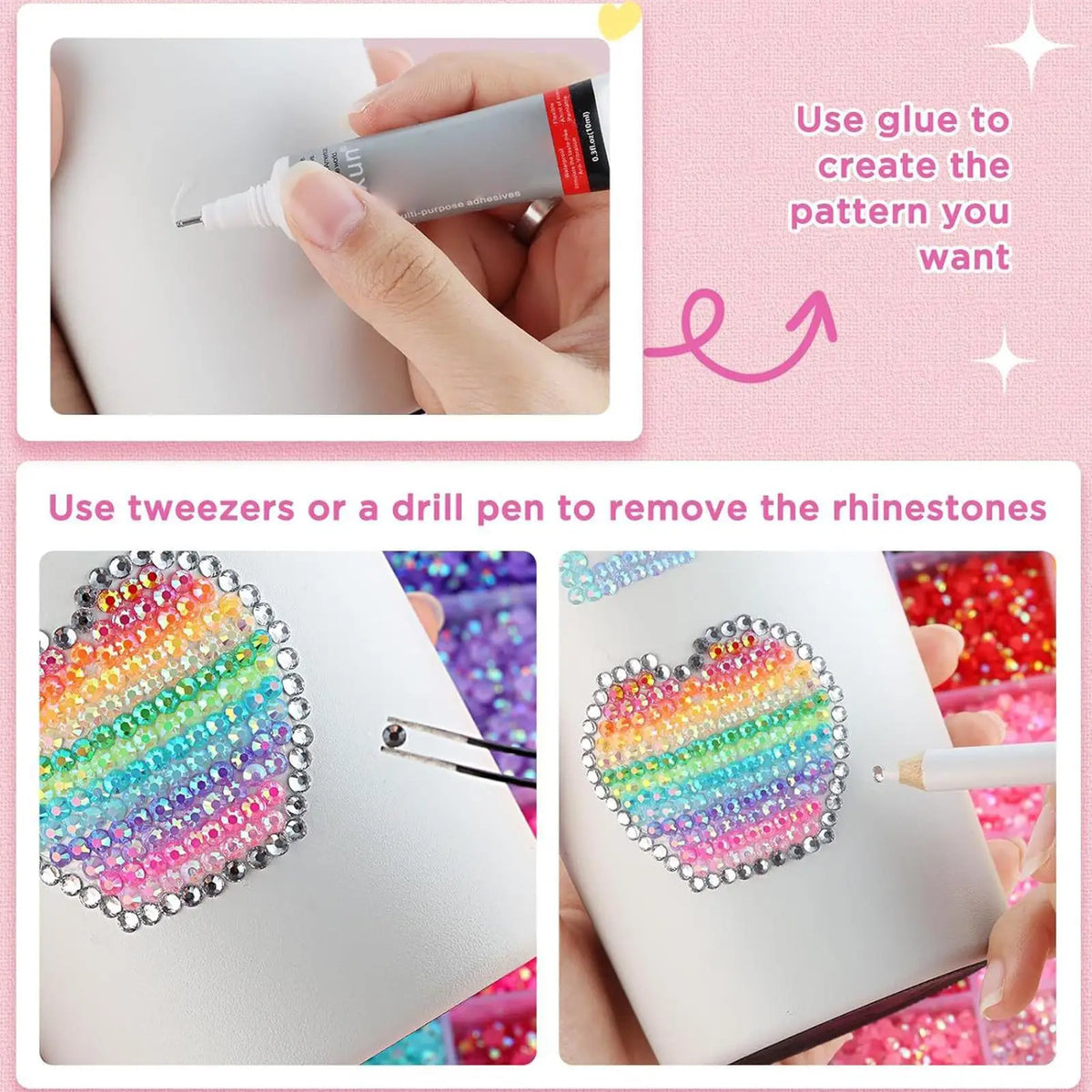 Rhinestone Bedazzling 40 Colors 32000 Jelly Gems Nail Art Decoration Zpaxo