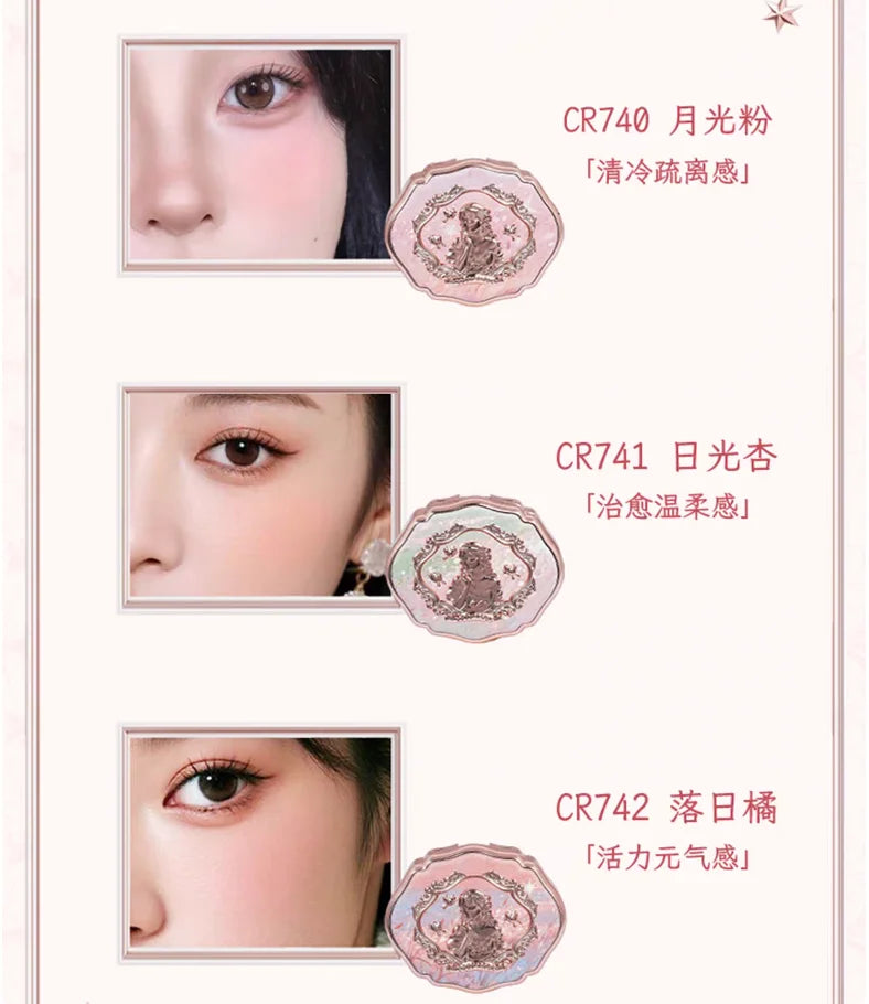 COLORROSE VIRBANT BLUSH Satin Finish Monochrome Pearlescent Makeup Zpaxo