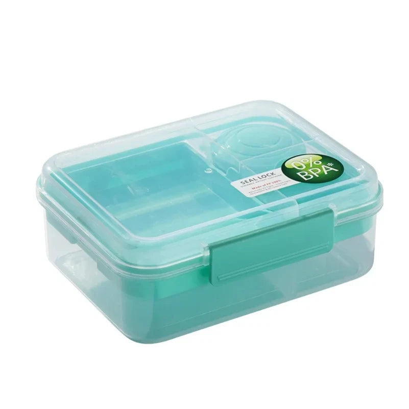 Portable Handle design Double layer Lunch box Compartment Bento Boxes Students Toddler Bento Containers Outdoor Salad Picnic box Zpaxo