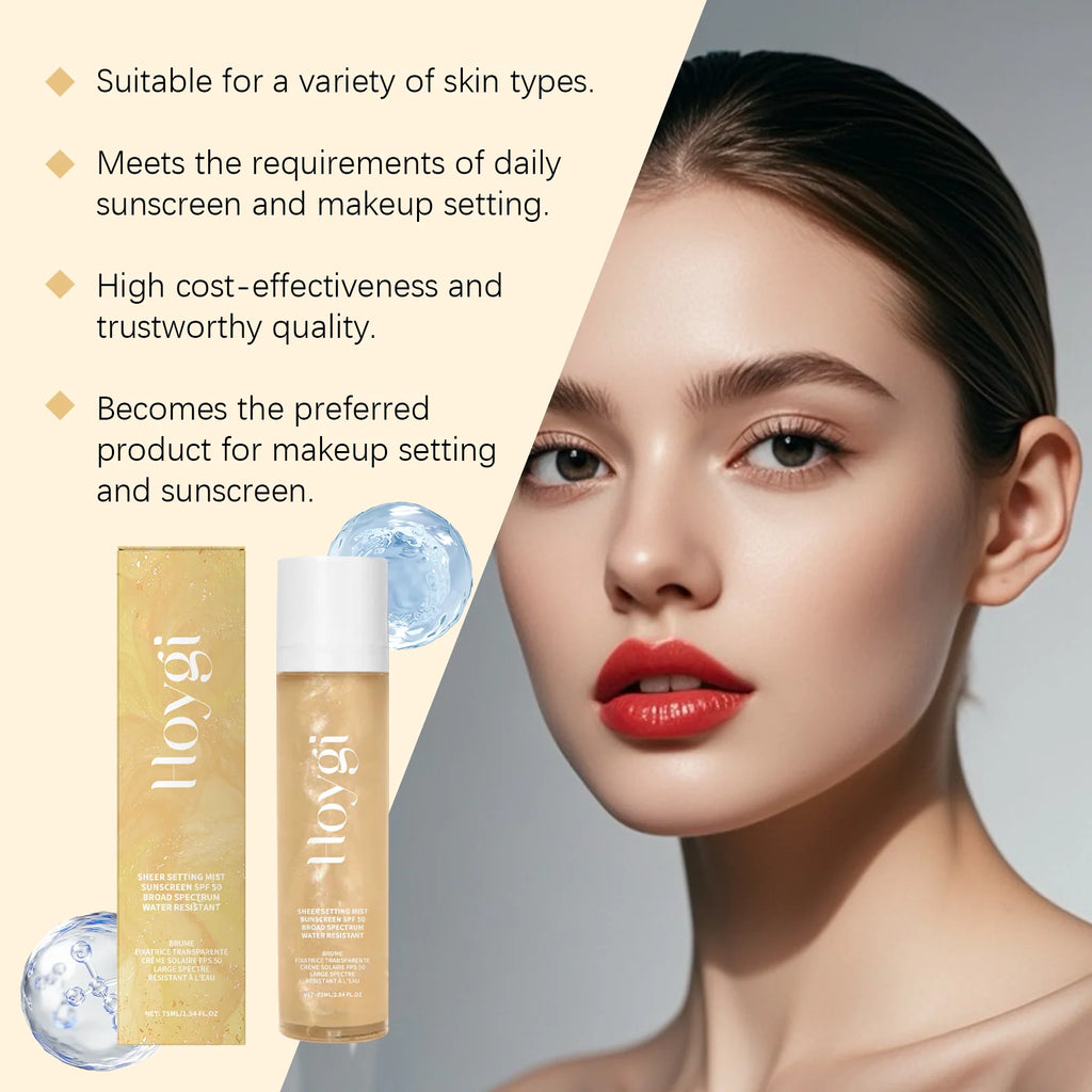Hoygi SPF 50+ Makeup Setting Spray – Oil Control Face Mist Makeup Setting Spray Zpaxo