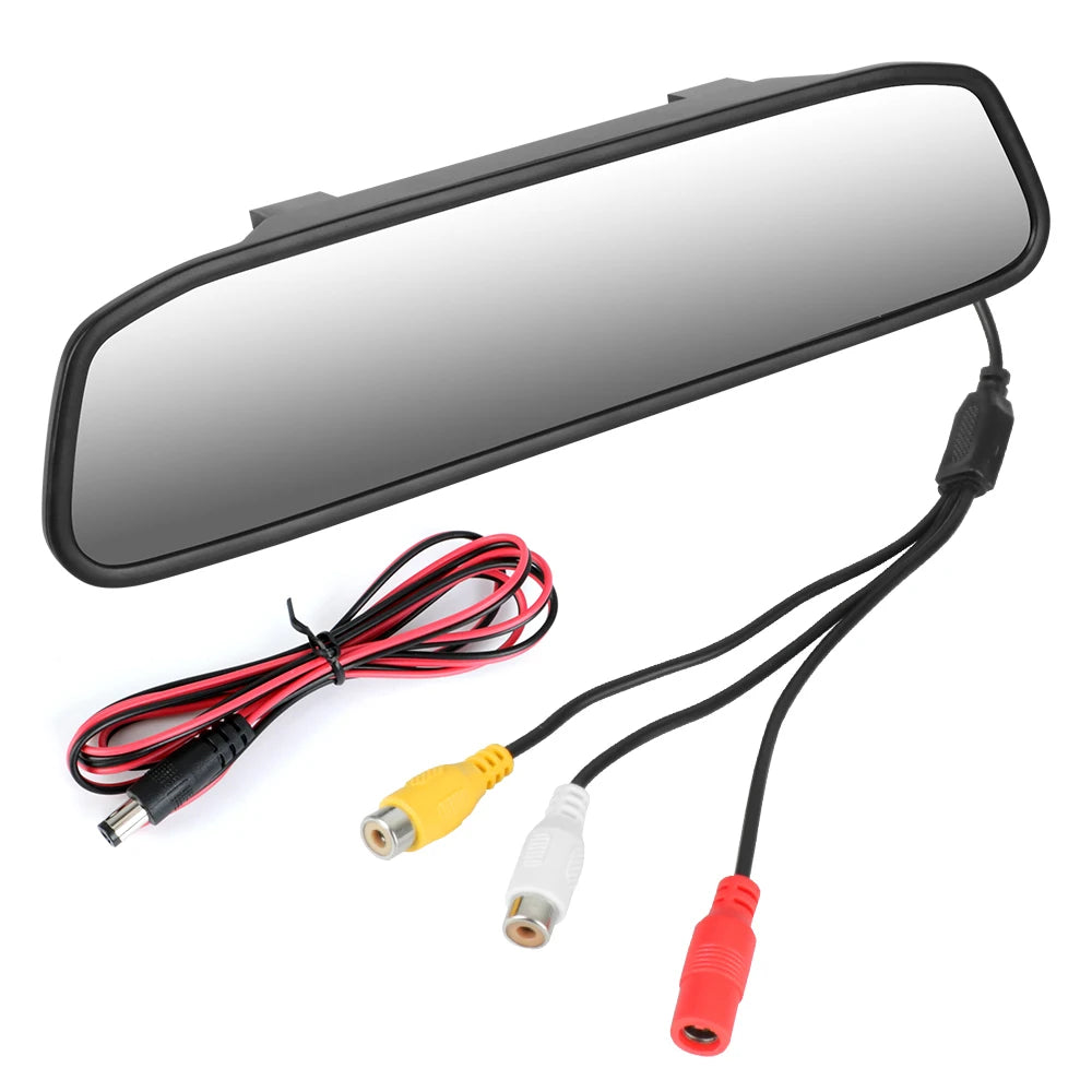 Car Rearview Mirror Display HD Video Auto Parking Monitor Universal