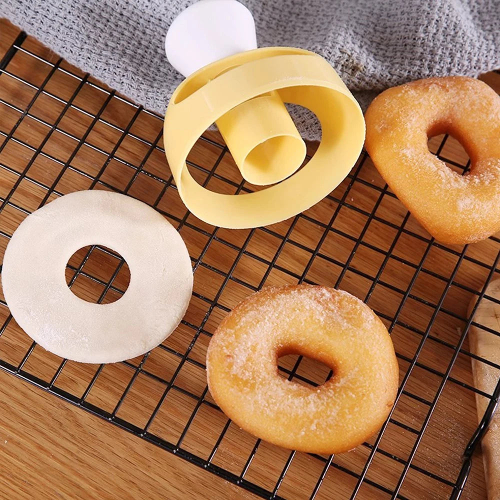 Plastic Donut Mold DIY Doughnut Cake Decorating Tools Dough Maker Desserts Bread Cookie Cutter Kitchen Baking Tools Zpaxo