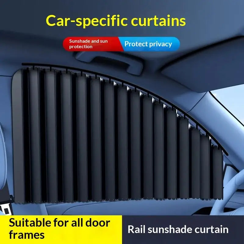 2-Pack Car Side Window Sun Shade – UV Blocking Foldable Curtain