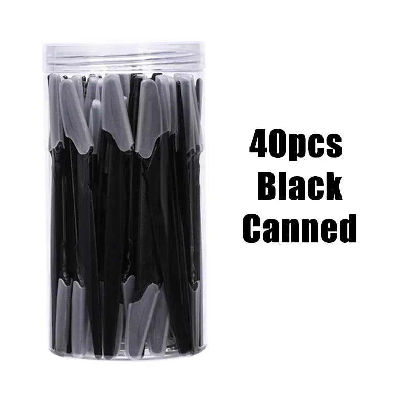 5 10 30 40 Eyebrow Razors Facial Eye Brow Trimmer Multifunction Hair Zpaxo 40pcs-Black-Canned