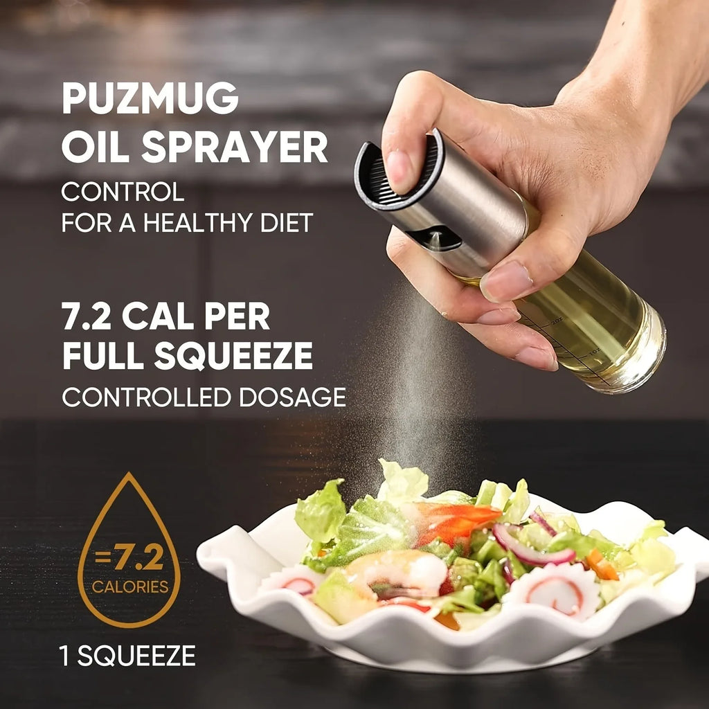 1pc-Kitchen Press Spray Bottle 100ml Edible Oil Olive Oil Watering Can Air Fryer High Pressure Atomizing Spray Bottle Zpaxo