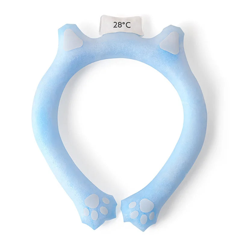 Sunstroke Prevention and Cooling Tool Outdoor Sports Cooling Ring Summer Comfort PCM Cold Collar Beach Travel Essentials Zpaxo 28 degrees blue