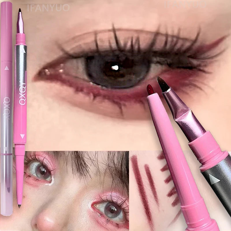 1 Punk Red Eyebrow Eyeliner Gelpencil Angled Brush Smudge-proof