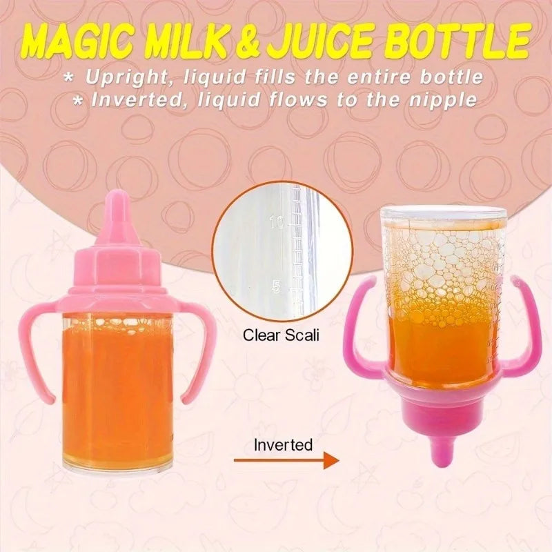 Feeding Bottle Milk Bottles Juice One Pacifier Doll Accessories