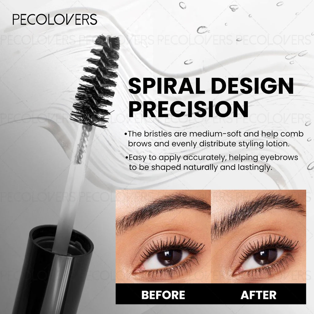 1PC Eyebrow Gel with Brush - Mild Formula, Light and Non-sticky, Strong Styling, Waterproof, Suitable for All Skin Types Zpaxo