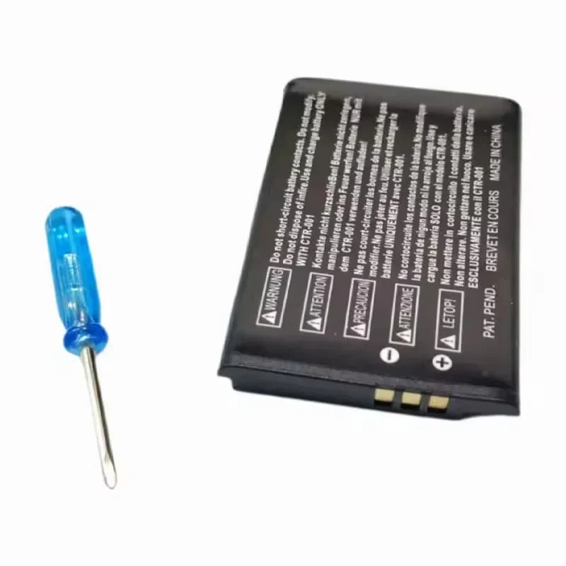 CTR-003 3DS Battery CTR003 2000mAh 3.7V Lithium Ion Batteries for Nintendo 3DS/2DS Game Console N3DS CTR 003 Rechargeable Cell Zpaxo