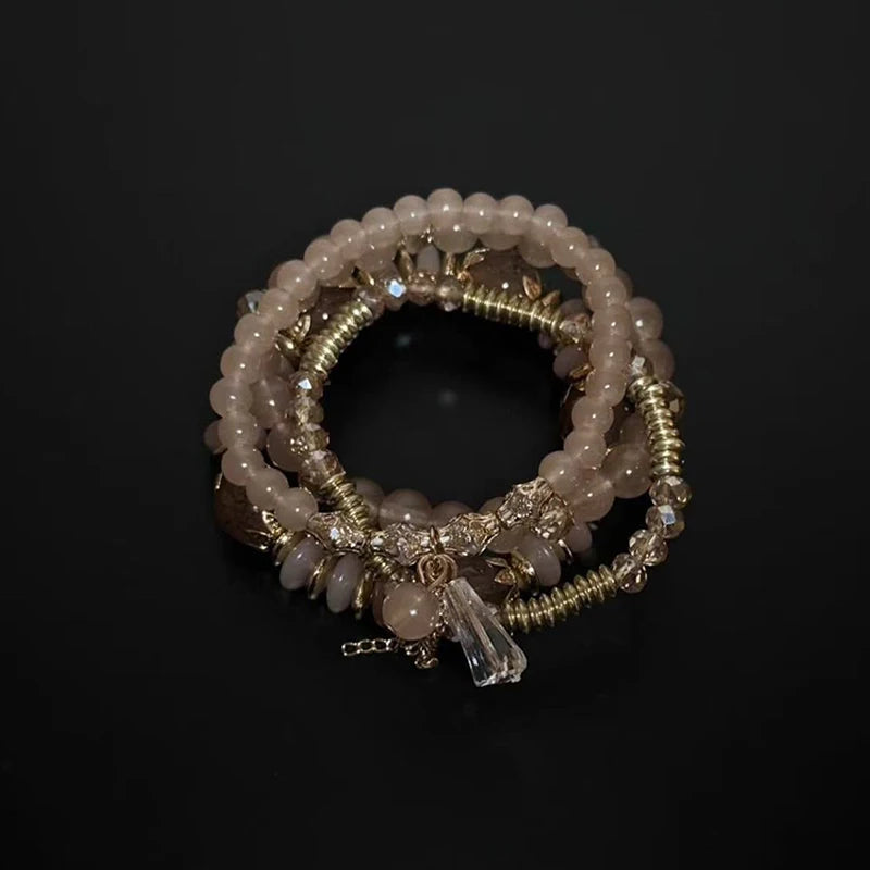 Vintage Bracelets Four-piece Exquisite Fashion Natural Stone Bracelet Zpaxo