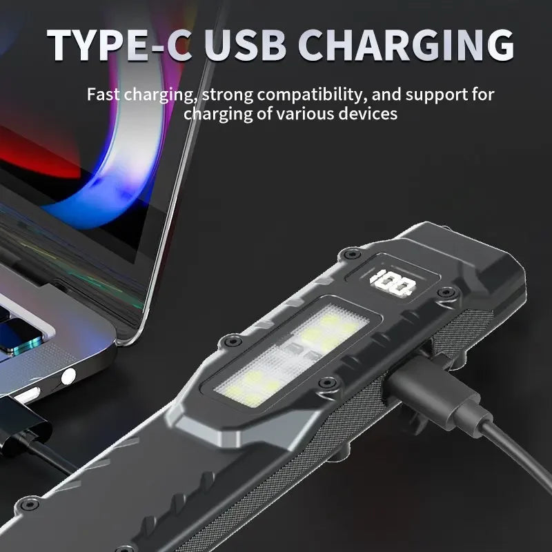 POCKETMAN 9-Mode LED Work Light USB Rechargeable Flashlight