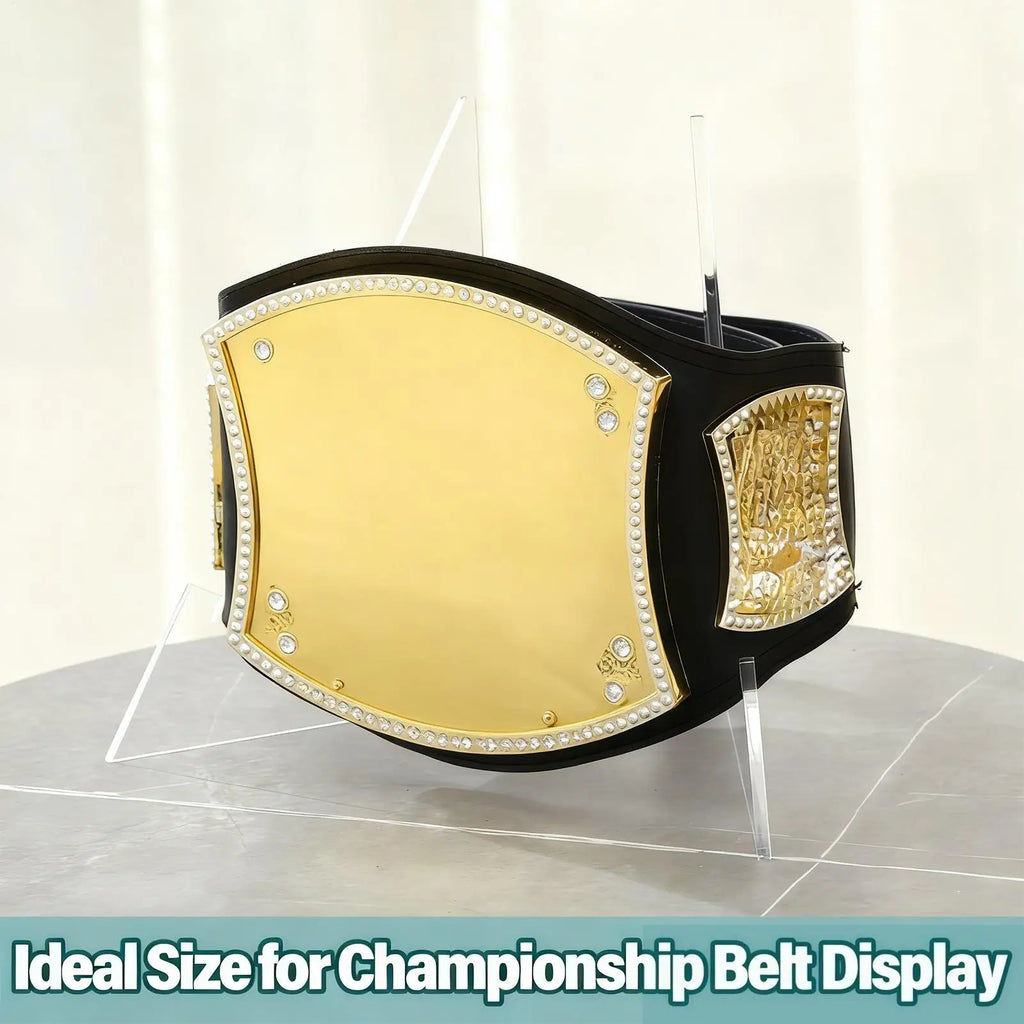 Plate Display Stands Foldable Acrylic Belt Holder Wrestling Picture