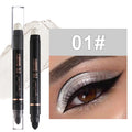 Double Head Pearlescent Eyeshadow Pencil Waterproof Glitter Metallic Blue Green Eye Shadow Makeup Pigment White Eyes Highlighter Zpaxo 1D190A