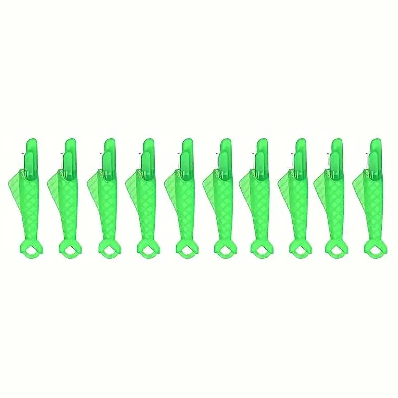 10-Pack Fish Type Needle Threader – Sewing & Embroidery Tool Needle Threader Zpaxo light green