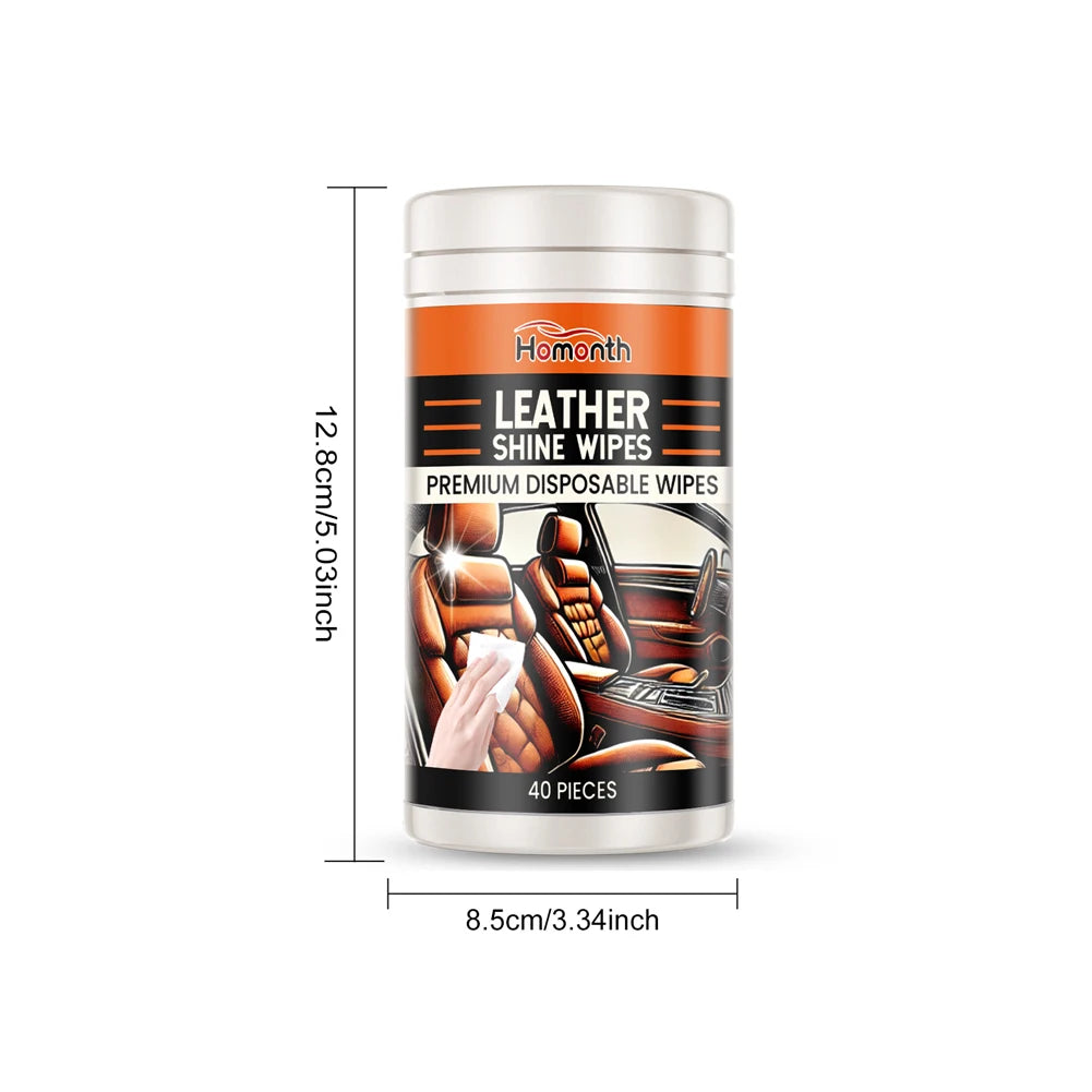 Car Interior Cleaner Wipes Disposable Leather Conditioner Conditioning