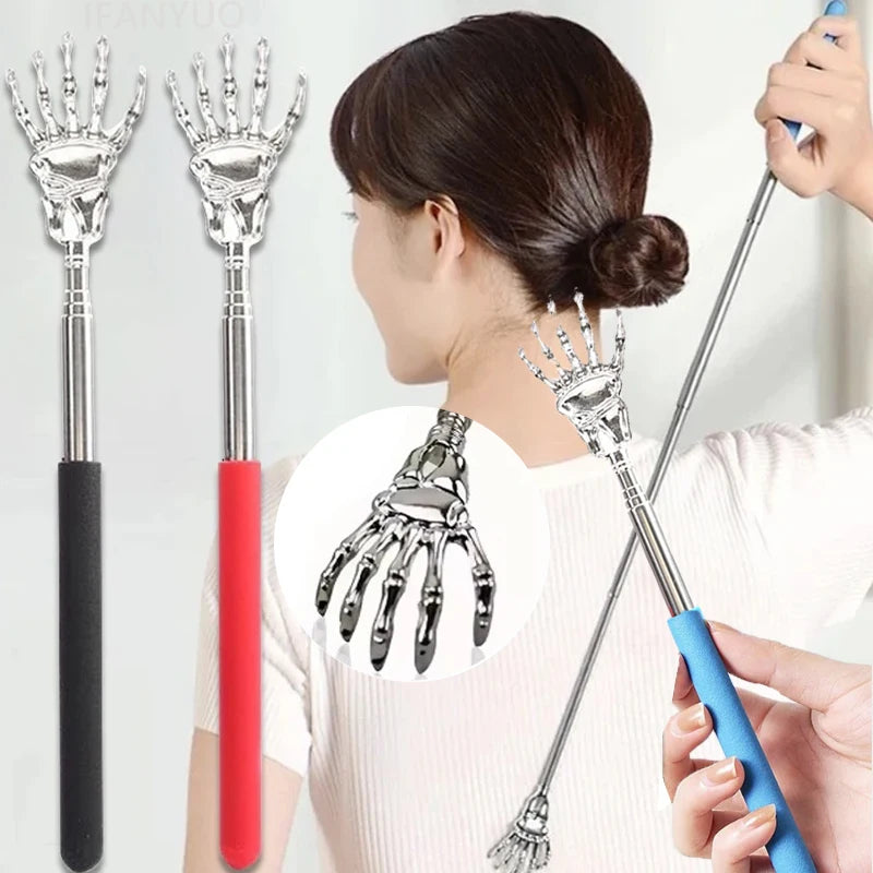 1 Massager Back Stainless Steel Scratcher Ghost Hand Telescopic